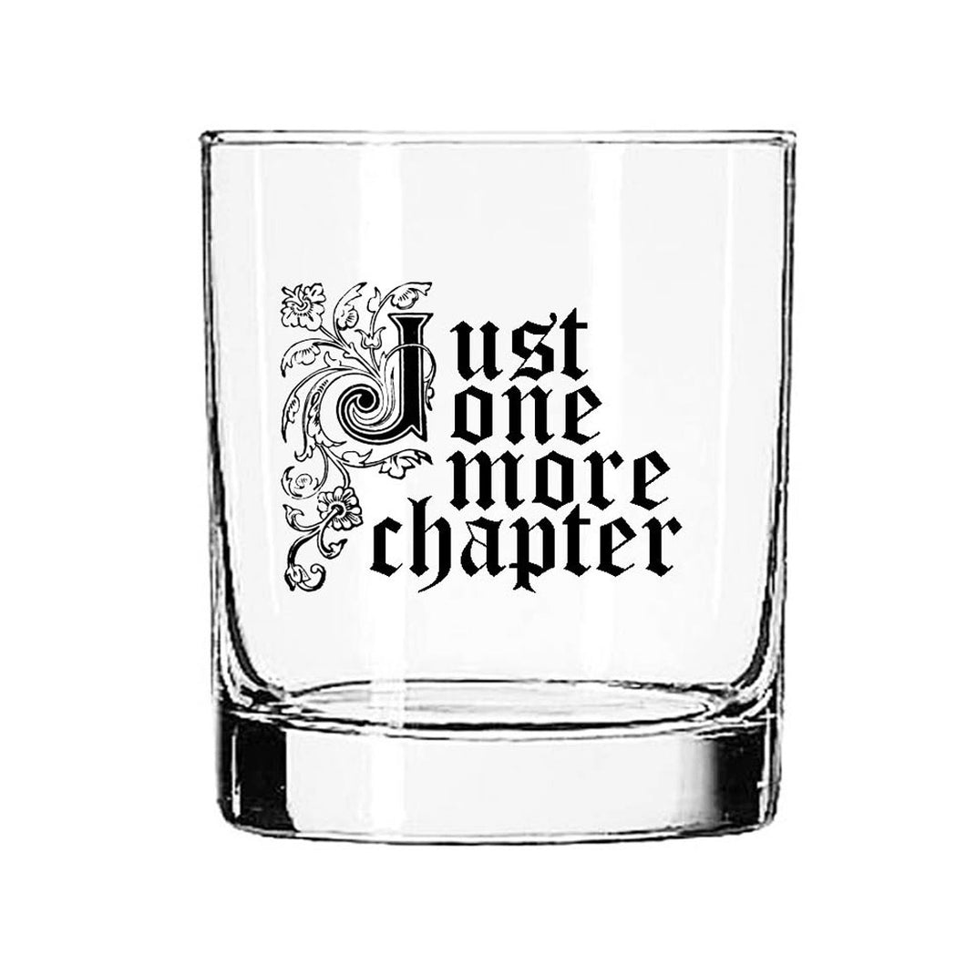 Short Tumbler Cocktail Glass - Just One More Chapter / FLY PAPER PRODUCTS