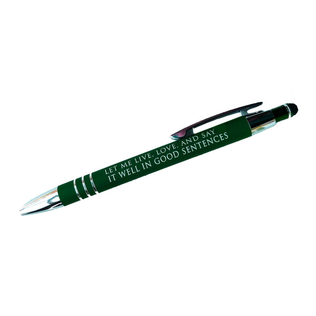 Pen - Live, Love, and Say It Well / FLY PAPER PRODUCTS