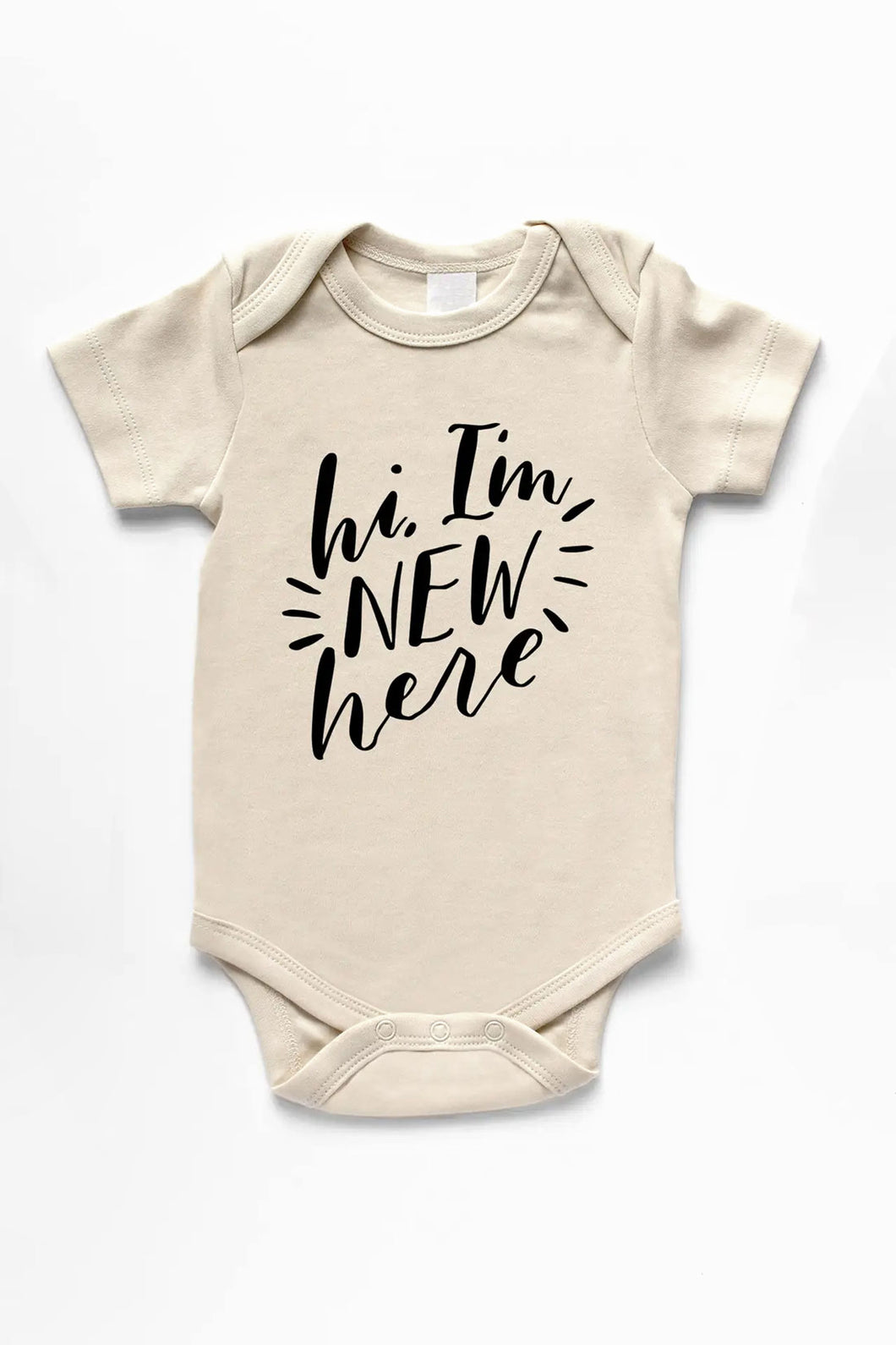 Organic Baby Onesie - Hi, I'm New Here / GLADFOLK