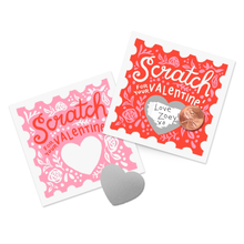 Load image into Gallery viewer, Scratch-Off Valentines - Floral / INKLINGS PAPERIE
