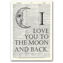Load image into Gallery viewer, Dictionary Page Art / VINTAGE DICTIONARY ART
