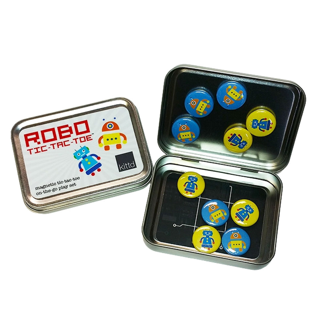 On-the-Go Kids Travel Game - Robo Tic-Tac-Toe - ROBOTS / KITTD