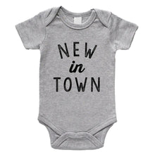 Load image into Gallery viewer, Organic Baby Onesie - New in Town / GLADFOLK
