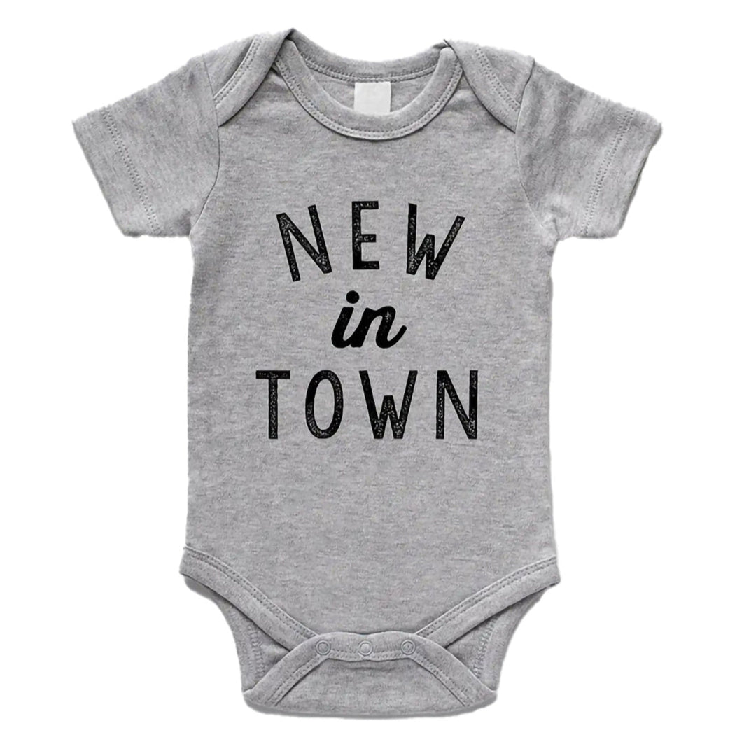 Organic Baby Onesie - New in Town / GLADFOLK
