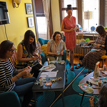 Load image into Gallery viewer, New Book Joy Reading Lounge Rental for Book Clubs or Gatherings
