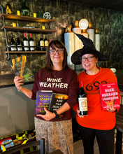 Load image into Gallery viewer, Books, Bites + Bevys Tasting - On-the-Road / Spooky Season Bookish Luncheon Pop-up Event at Patina Wine Bar
