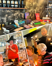 Load image into Gallery viewer, Books, Bites + Bevys Tasting - On-the-Road / Spooky Season Bookish Luncheon Pop-up Event at Patina Wine Bar

