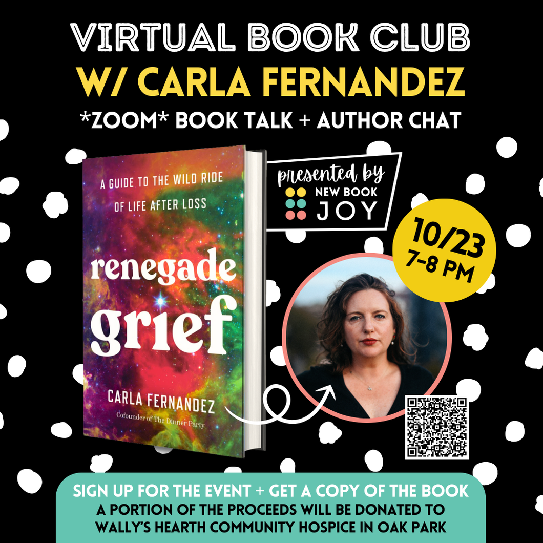 Virtual Book Discussion + Author Chat / Book Club Experience for Renegade Grief - Starting at $10!