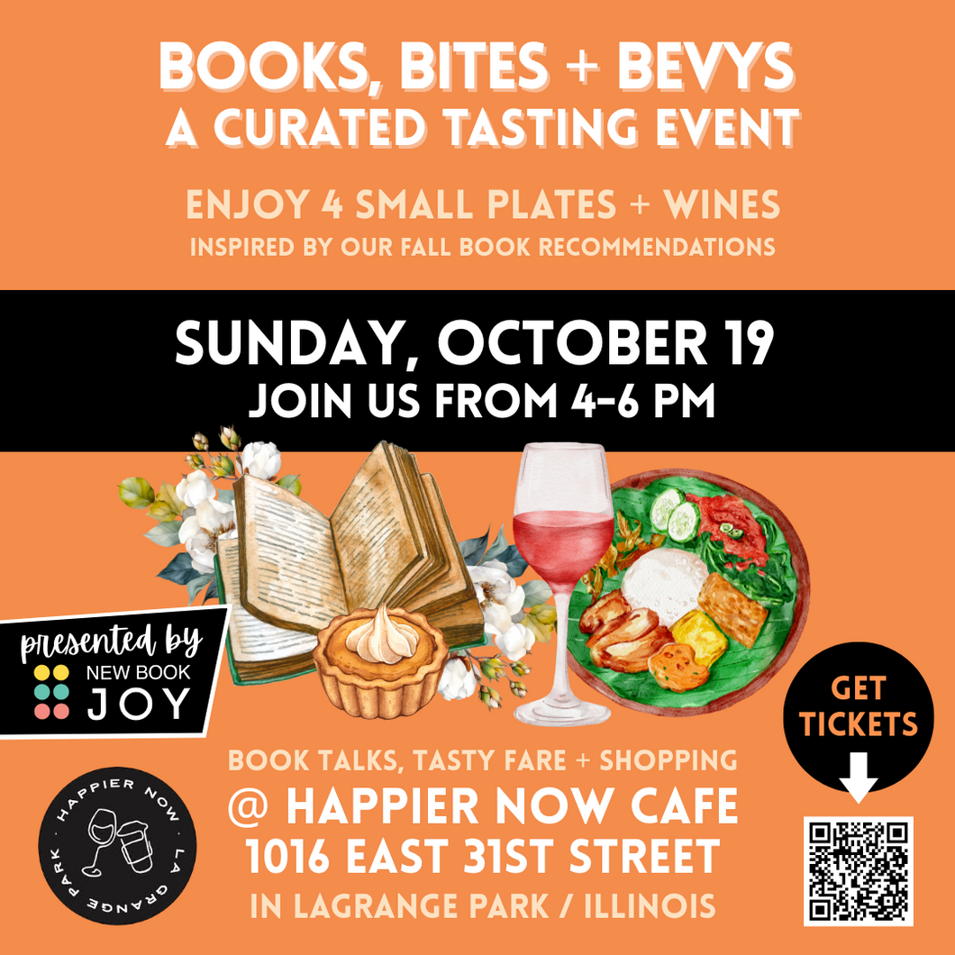 Books, Bites + Bevys Tasting - On-the-Road / Cozy Feel-Good Fall Bookish Dinner Pop-up Event at Happier Now Cafe & Market