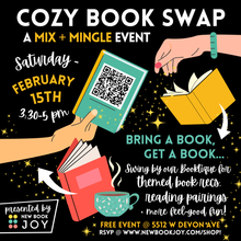 Load image into Gallery viewer, Book Swap Event / Mix + Mingle ft. Themed Book Recs &amp; Reading Pairings, Discounts + More for Grown-Ups (21+)
