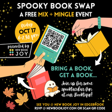 Load image into Gallery viewer, Book Swap Event / Mix + Mingle ft. Themed Book Recs &amp; Reading Pairings, Discounts + More for Grown-Ups (21+)

