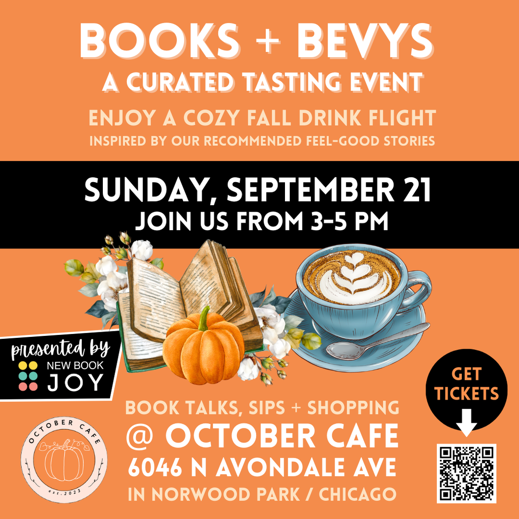 Books + Bevys Tasting - On-the-Road / Cozy Feel-Good Fall Bookish Pop-up Event at October Cafe