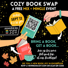 Load image into Gallery viewer, Book Swap Event / Mix + Mingle ft. Themed Book Recs &amp; Reading Pairings, Discounts + More for Grown-Ups (21+)
