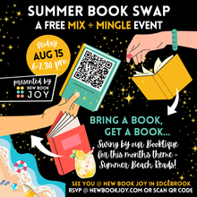 Load image into Gallery viewer, Book Swap Event / Mix + Mingle ft. Themed Book Recs &amp; Reading Pairings, Discounts + More for Grown-Ups (21+)
