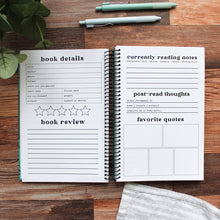 Load image into Gallery viewer, Book Review Journal Notebook Log / NOVELLY YOURS
