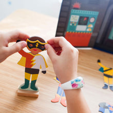 Load image into Gallery viewer, Magnetic Costume Builder - Superheroes / PETIT COLLAGE
