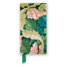Load image into Gallery viewer, Slimline Journal - William Morris: Acanthus / FLAME TREE (TEXAS BOOKMAN)
