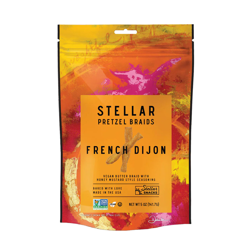 Pretzel Braids - French Dijon / STELLAR SNACKS