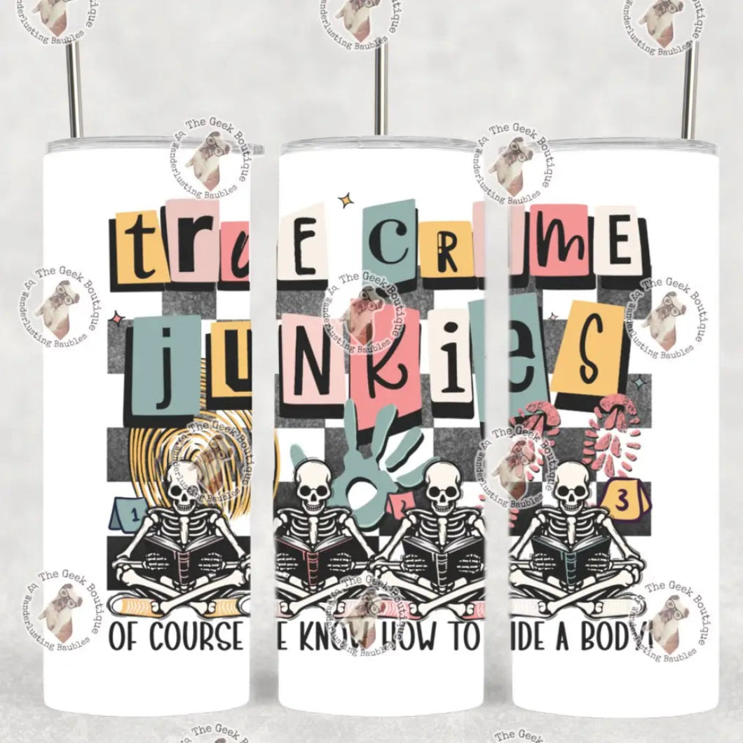 Tumbler - True Crime Junkie Friends Thriller Book / THE GEEK BOUTIQUE