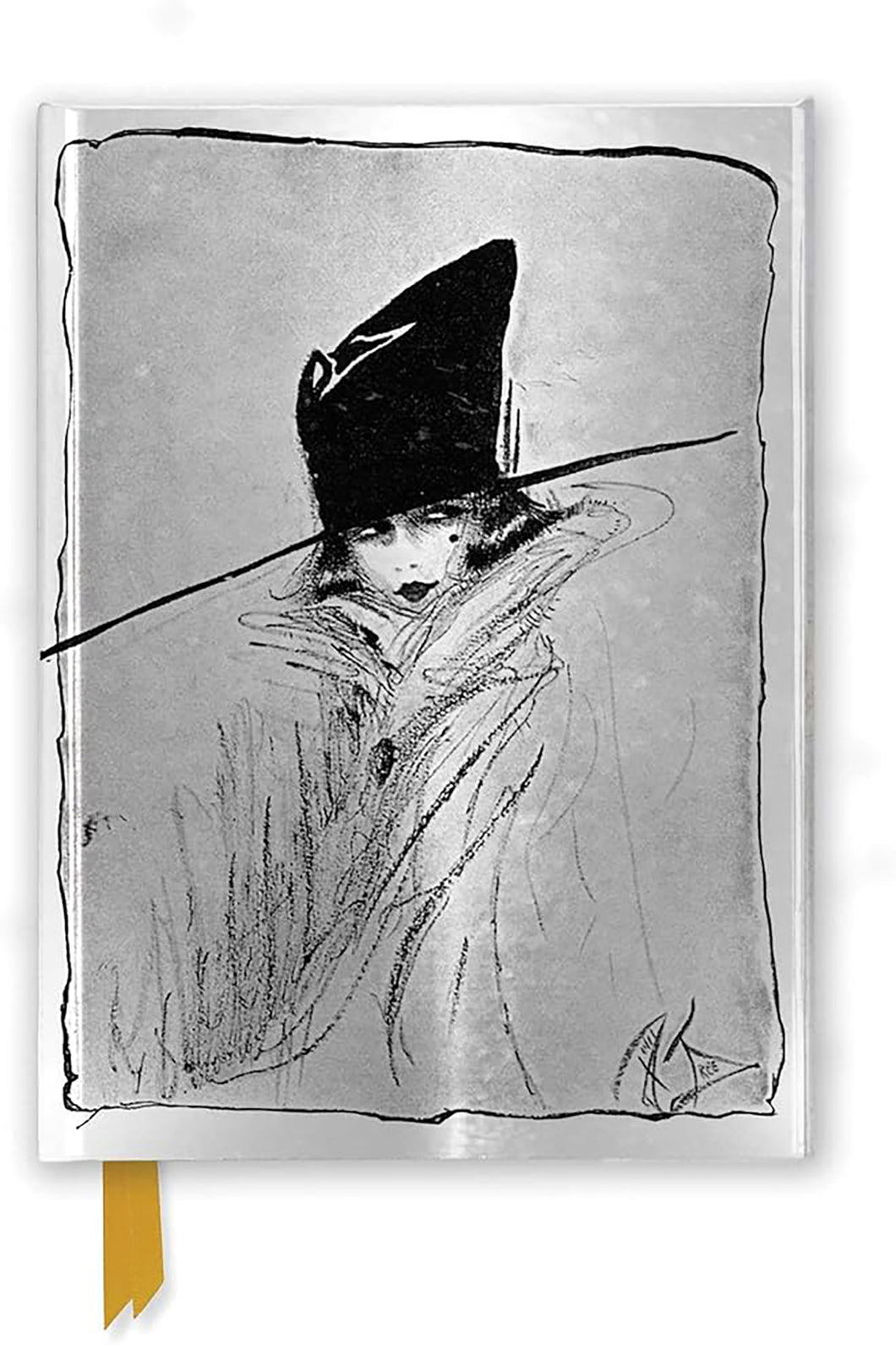 Dolly Tree: Teddie Gerard Magnetic Journal - Silver Fashion Woman *Fashionista* / TEXAS BOOKMAN