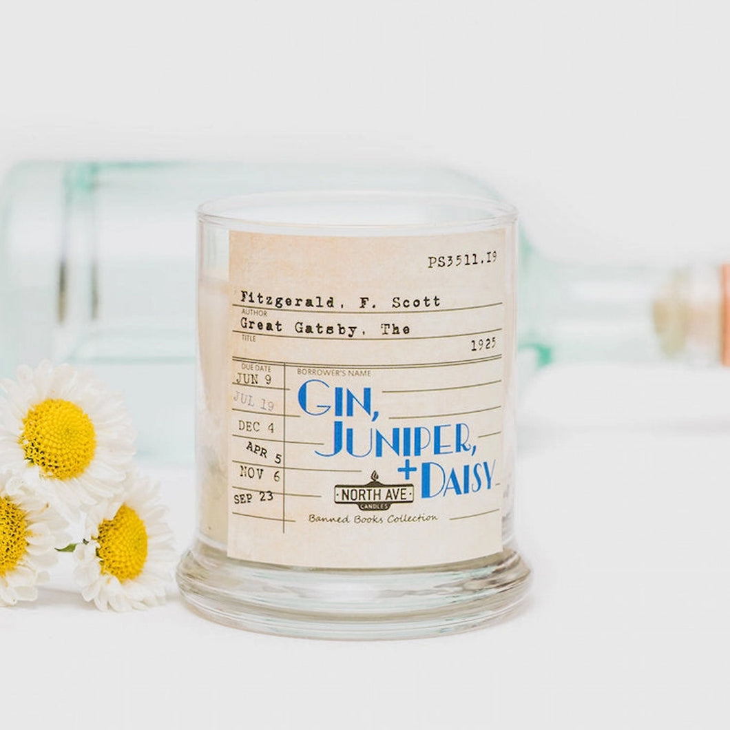 Banned Book Candle - The Great Gatsby / NORTH AVE CANDLES (PRE-ORDER FOR EARLY NOVEMBER)