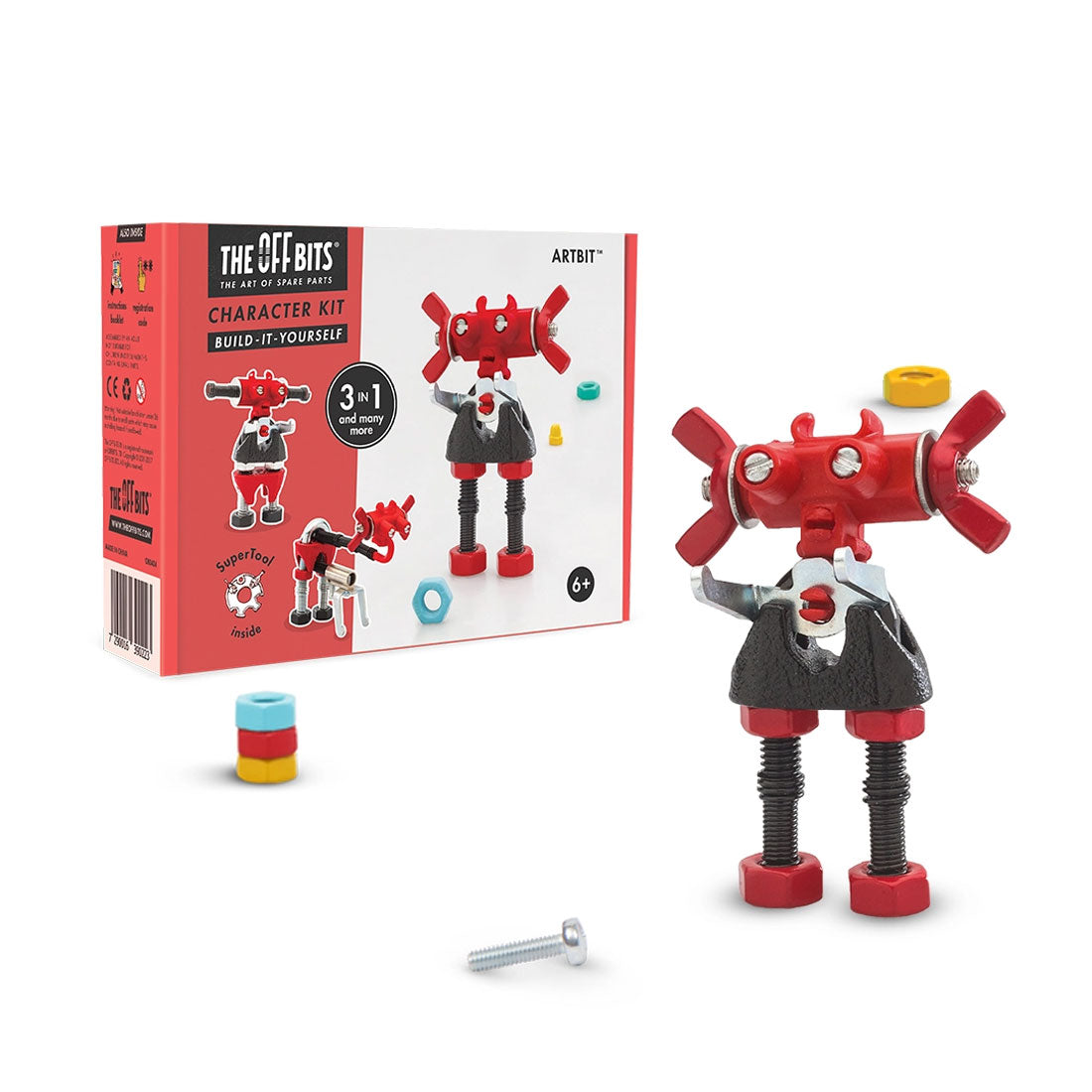 Artbit Character Kit Diy Red Robot The Offbits New Book Joy