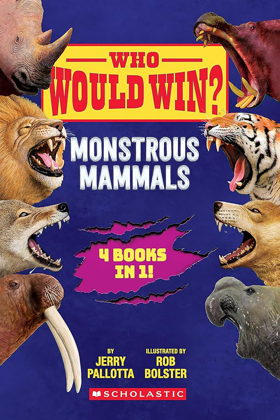 Who Would Win? - Monstrous Mammals by Jerry Pallotta / Hardcover - NEW BOOK
