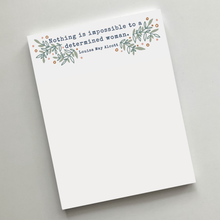 Load image into Gallery viewer, Notepad - Nothing Is Impossible to a Determined Woman / SHE SAID IT
