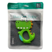 Load image into Gallery viewer, Dinosaur Silicone Teether / BUSY BABY
