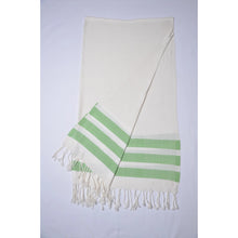 Load image into Gallery viewer, Turkish Beach Towel &amp; Blanket - Classic Stripe / KAFTHAN
